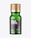 Green Glass Bottle Mockup