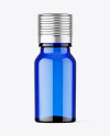 Blue Glass Bottle Mockup