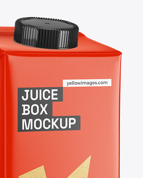 Carton Juice Box Mockup