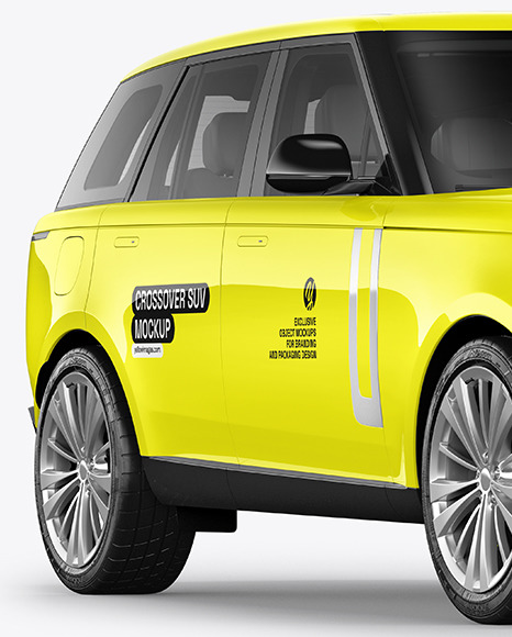 Crossover SUV Mockup - Half Side View