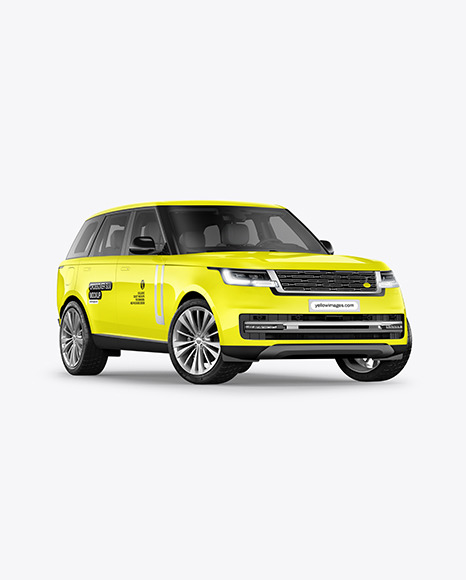 Crossover SUV Mockup - Half Side View