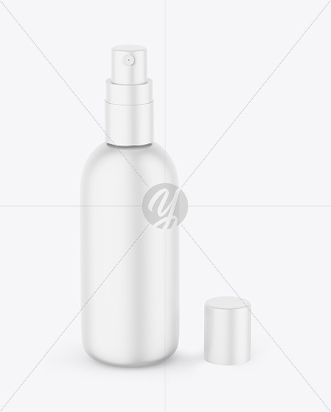 Matte Spray Bottle Mockup