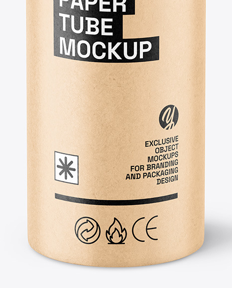 Kraft Paper Tube Mockup