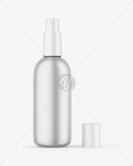 Metallic Spray Bottle Mockup