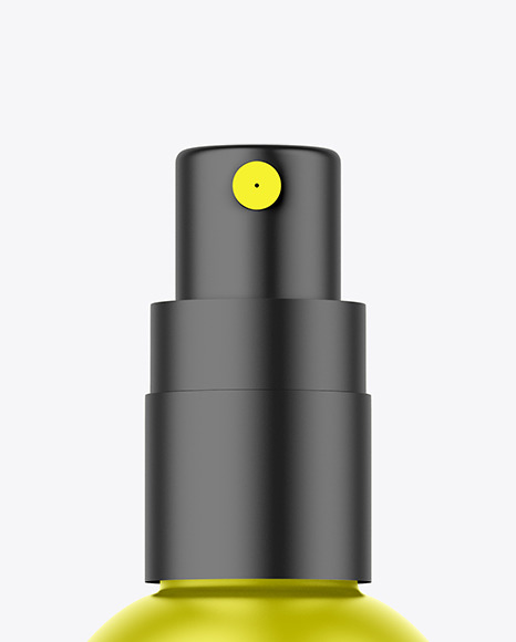 Metallic Spray Bottle Mockup