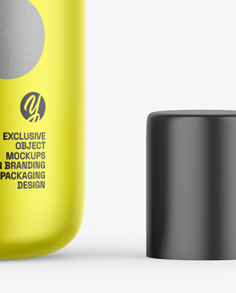 Metallic Spray Bottle Mockup