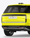 Crossover SUV Mockup - Back Half Side View