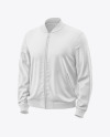 Men's Zipped Bomber Jacket Mockup