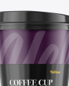 Coffee Cup With Sleeve Mockup - Front View