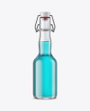 Clear Glass Beugel Drink Bottle Mockup