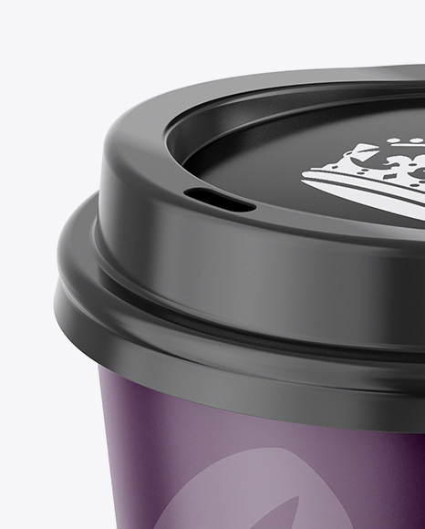 Coffee Cup With Sleeve Mockup - Front View (High-Angle Shot) Coffee Cup With Sleeve Mockup - Front View (High-Angle Shot)
