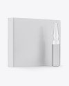 Clear Glass Ampoule & Box Mockup