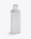 Glossy PET Bottle Mockup - Half Side View (High-Angle Shot)