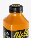 Glossy PET Bottle Mockup - Half Side View (High-Angle Shot)