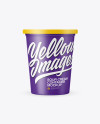 Matte Sour Cream Container Mockup