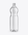 Clear PET 1L Water Bottle Mockup