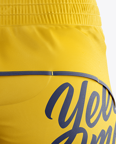 Fitness Shorts Mockup - Back View