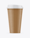 Paper Coffee Cup Mockup - Front View