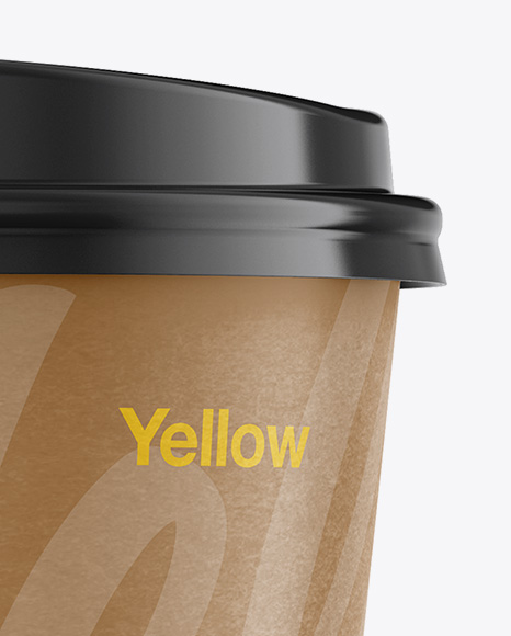 Paper Coffee Cup Mockup - Front View