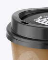 Paper Coffee Cup Mockup - Front View (High-Angle Shot)