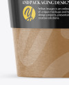 Paper Coffee Cup With Sleeve Mockup - Front View