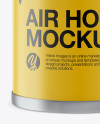 Portable Air Horn With Matte Can Mockup