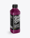 Matte PET Bottle Mockup - Half Side View (High-Angle Shot)