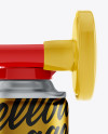 Portable Air Horn Metallic Can Mockup