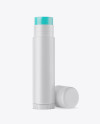 Opened Matte Lip Balm Tube Mockup