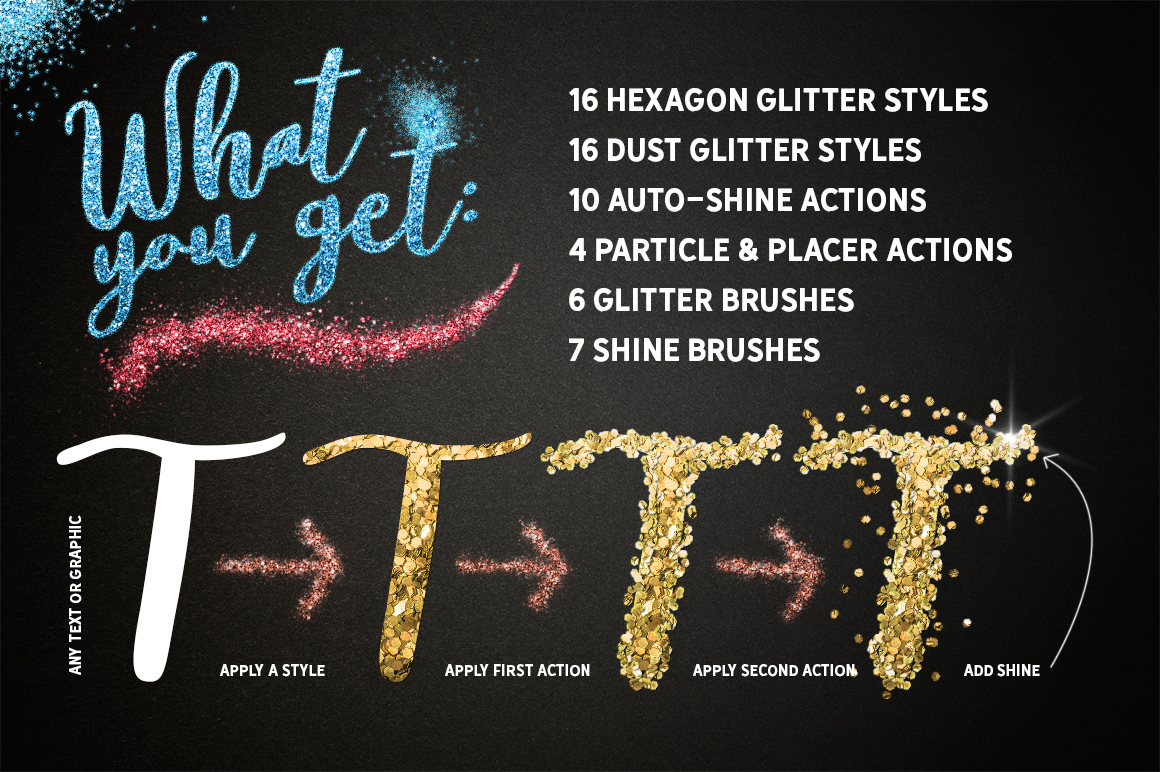 Glitter Effect Photoshop TOOLKIT