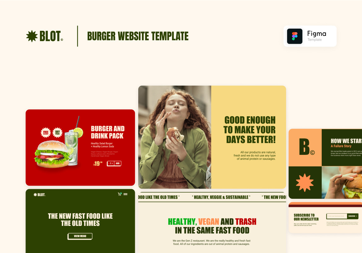 Restaurant UI Website Template