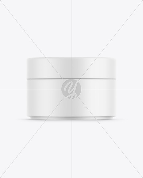 Matte Cosmetic Jar Mockup