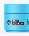 Matte Cosmetic Jar Mockup
