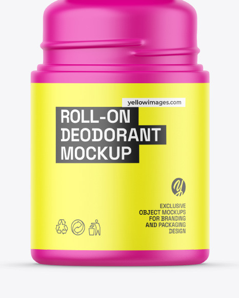 Matte Roll-On Deodorant Mockup