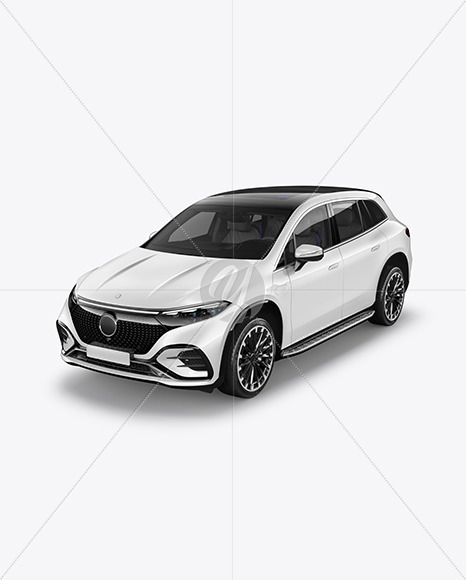 Electric Crossover SUV - Half Side View