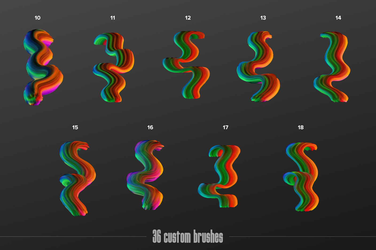 Painter: Multicolor Brushes for Photoshop Painter: Multicolor Brushes for Photoshop