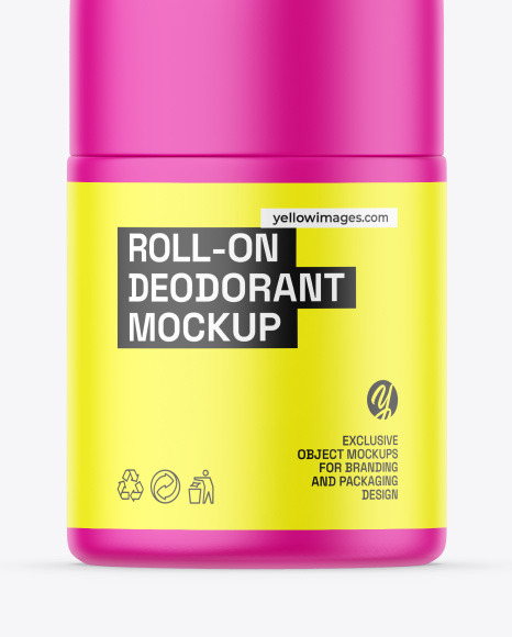 Matte Roll-On Deodorant Mockup