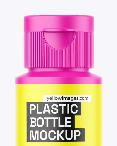 Matte Plastic Bottle Mockup