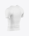 Men’s Compression T-Shirt Mockup - Back Half Side View