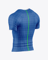 Men’s Compression T-Shirt Mockup - Back Half Side View