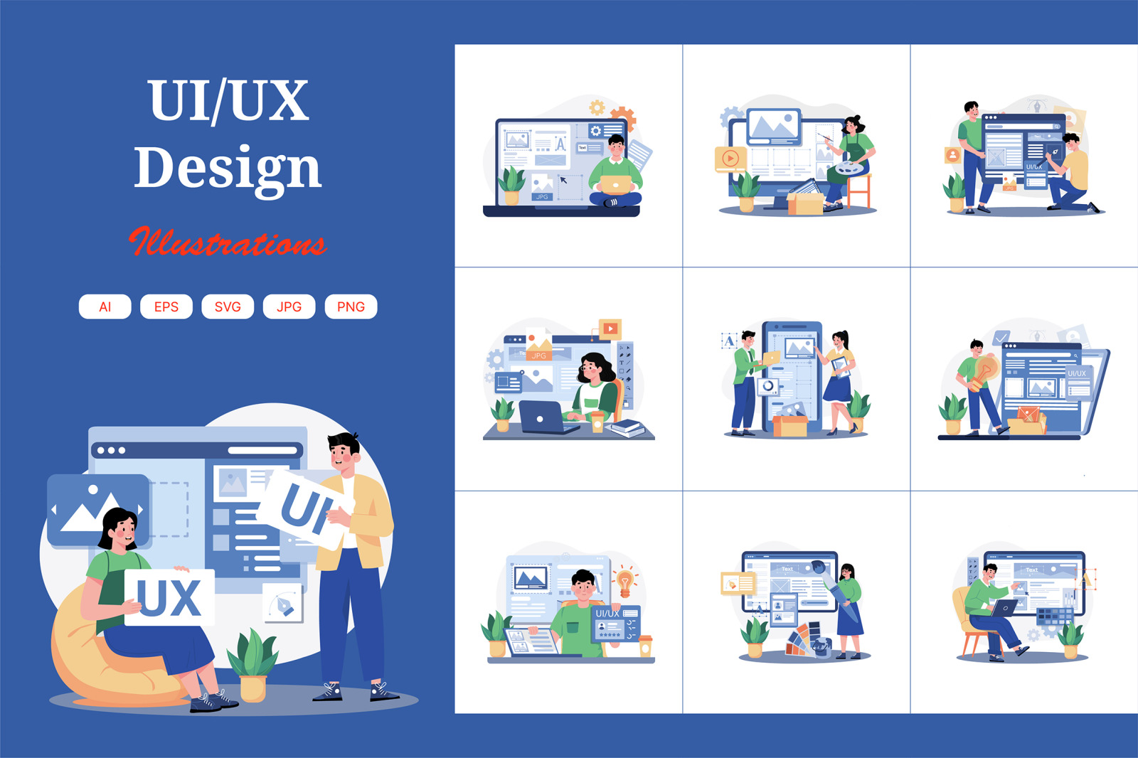 M653_UI/UX Design Illustration Pack