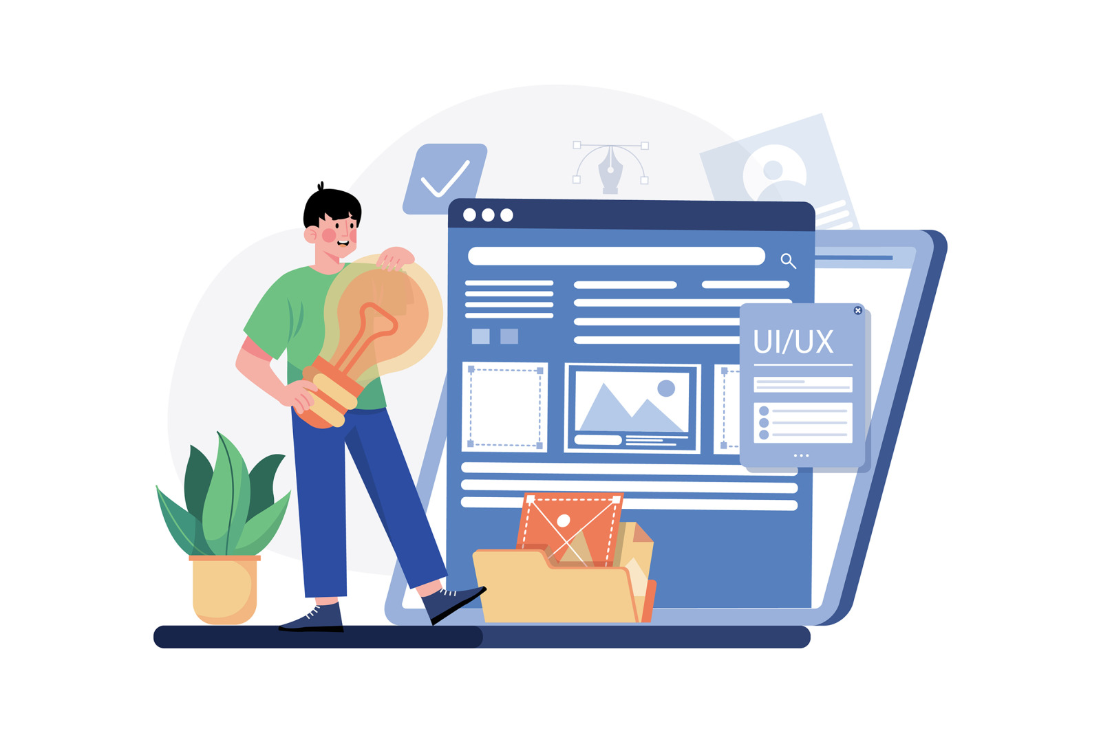 M653_UI/UX Design Illustration Pack M653_UI/UX Design Illustration Pack