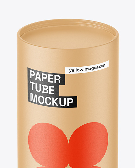 Kraft Paper Tube Mockup