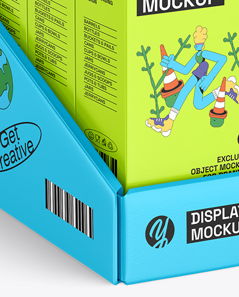 Display Box & Boxes Mockup