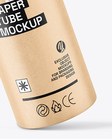 Kraft Paper Tube Mockup