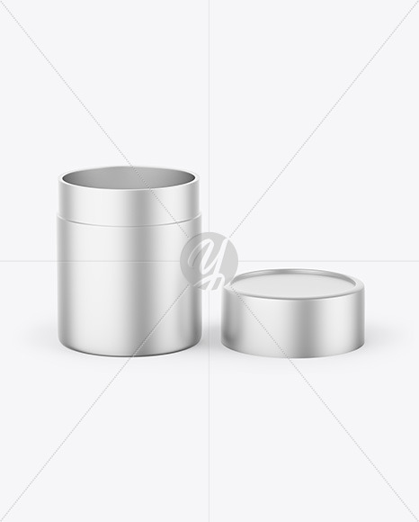 Metallized Opened Paper Tube Mockup
