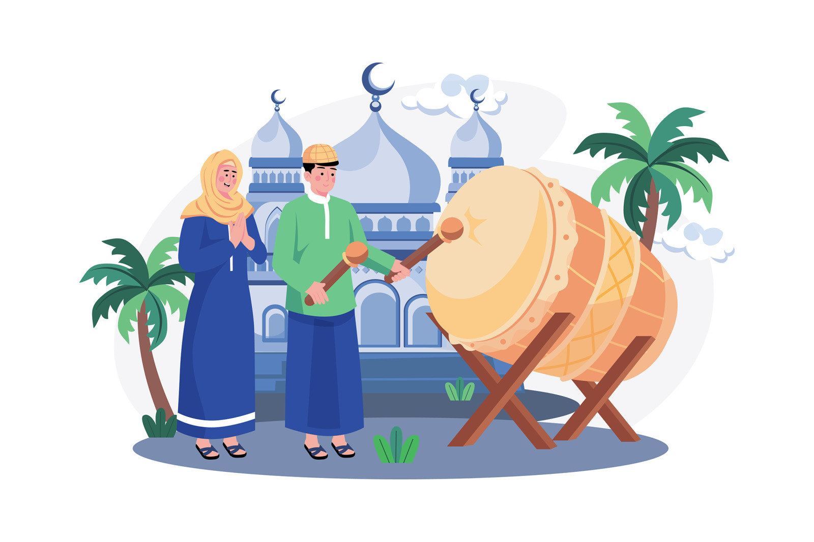 M545_Eid Al-adha Illustration Pack M545_Eid Al-adha Illustration Pack