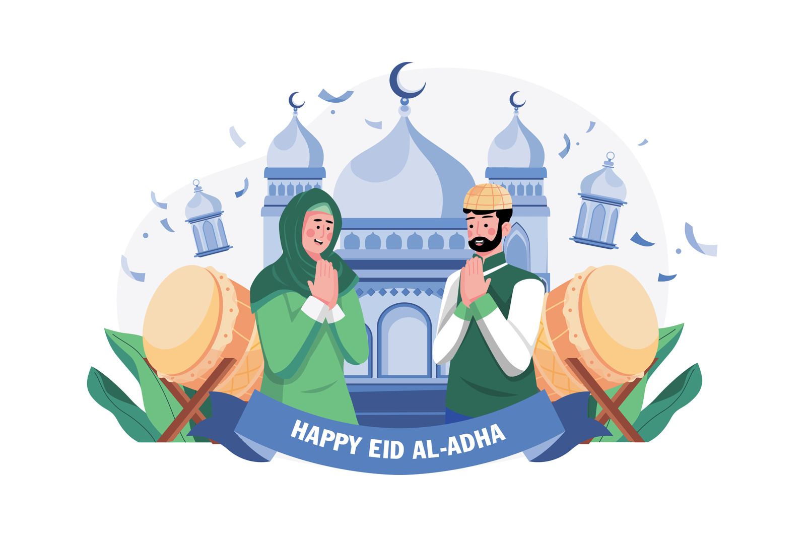 M545_Eid Al-adha Illustration Pack