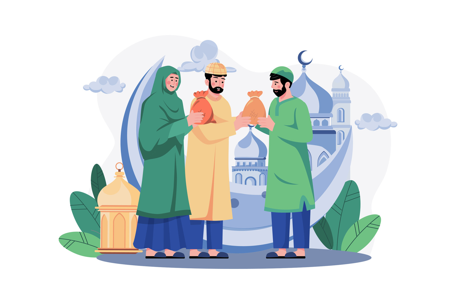 M545_Eid Al-adha Illustration Pack M545_Eid Al-adha Illustration Pack