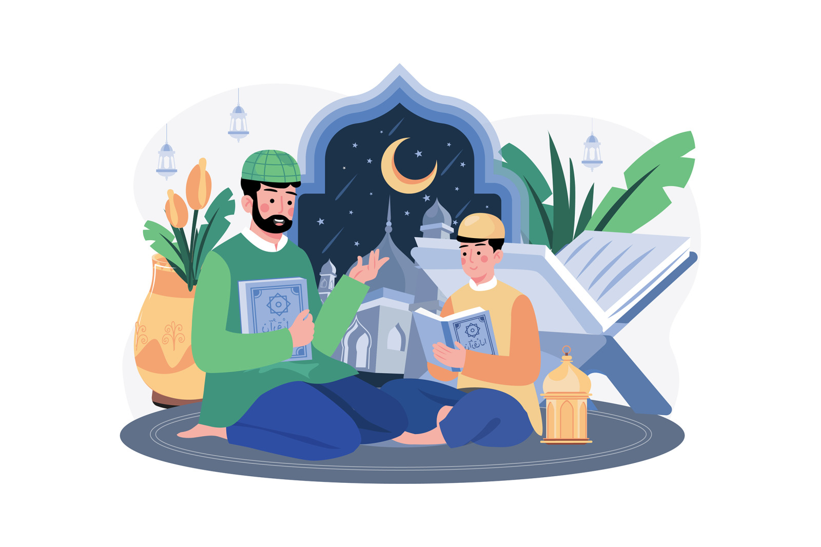 M545_Eid Al-adha Illustration Pack M545_Eid Al-adha Illustration Pack